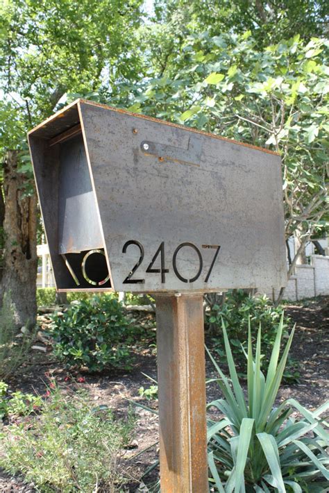 custom steel metal mail box|post mount custom made mailbox.